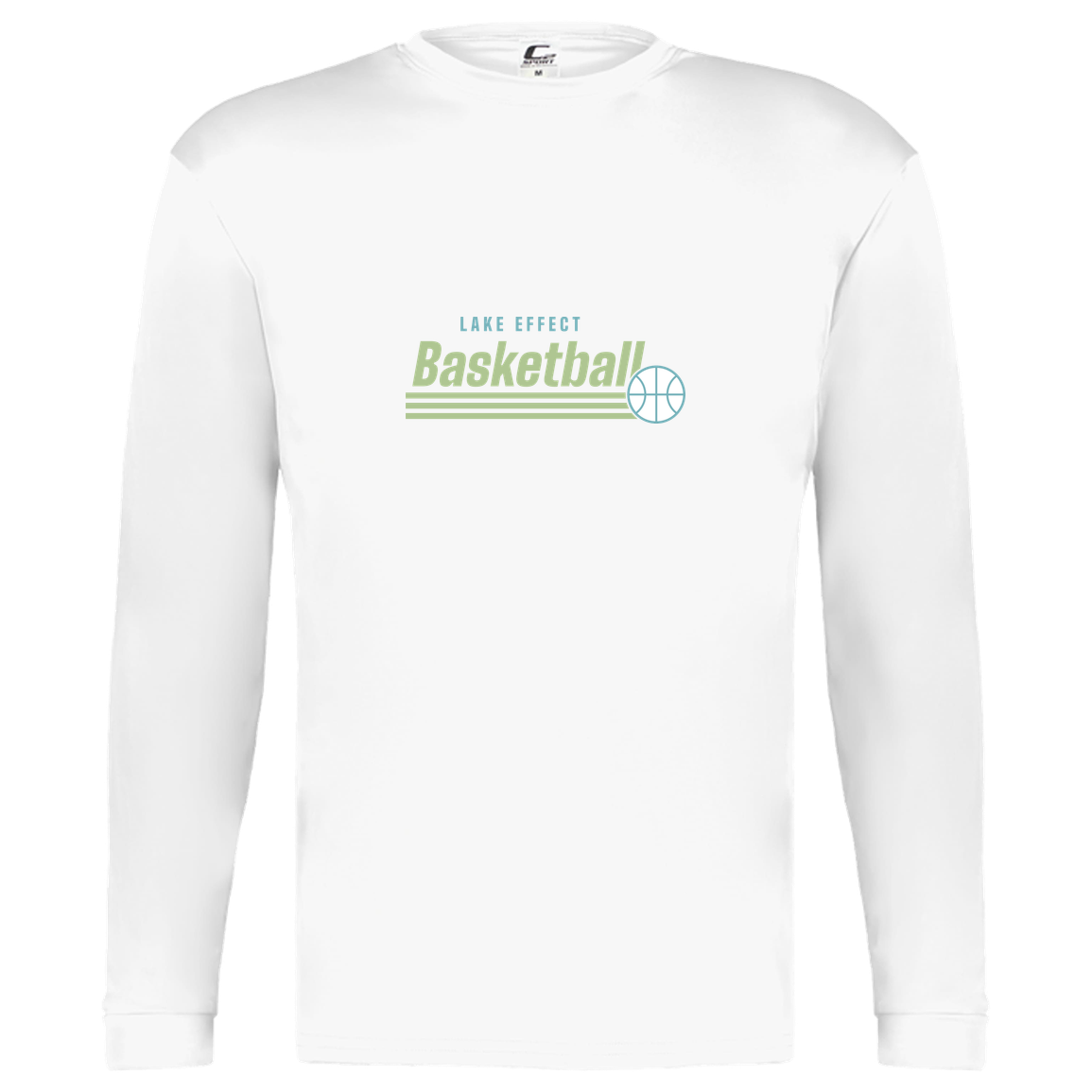 lake-effect-legends-retro-stripes-c2-kids-performance-long-sleeve-tee — White — Front — source sha256 d1b6bf32f984db6446b8f72ea8993029d7a0125c6360606bb86ed4f33b8273c8 — Color position 4