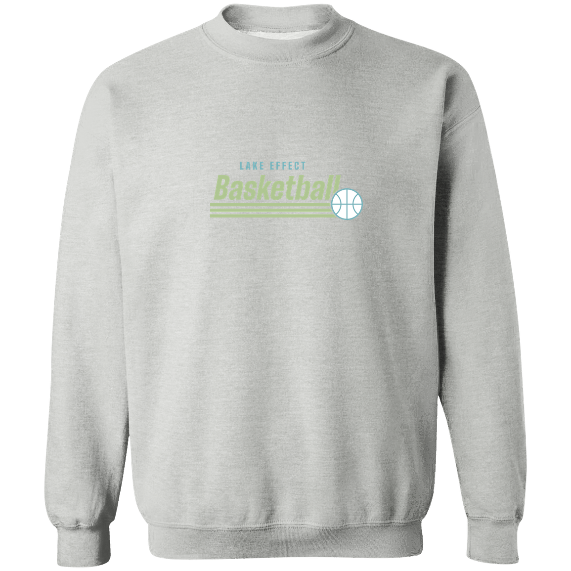 lake-effect-legends-retro-stripes-gildan-crewneck-pullover-sweatshirt — Sport Grey — Front — source sha256 dc984b411214ab1c8be9bdec1993b5a241aa919ecee23db586118992fe9399e7 — Color position 1