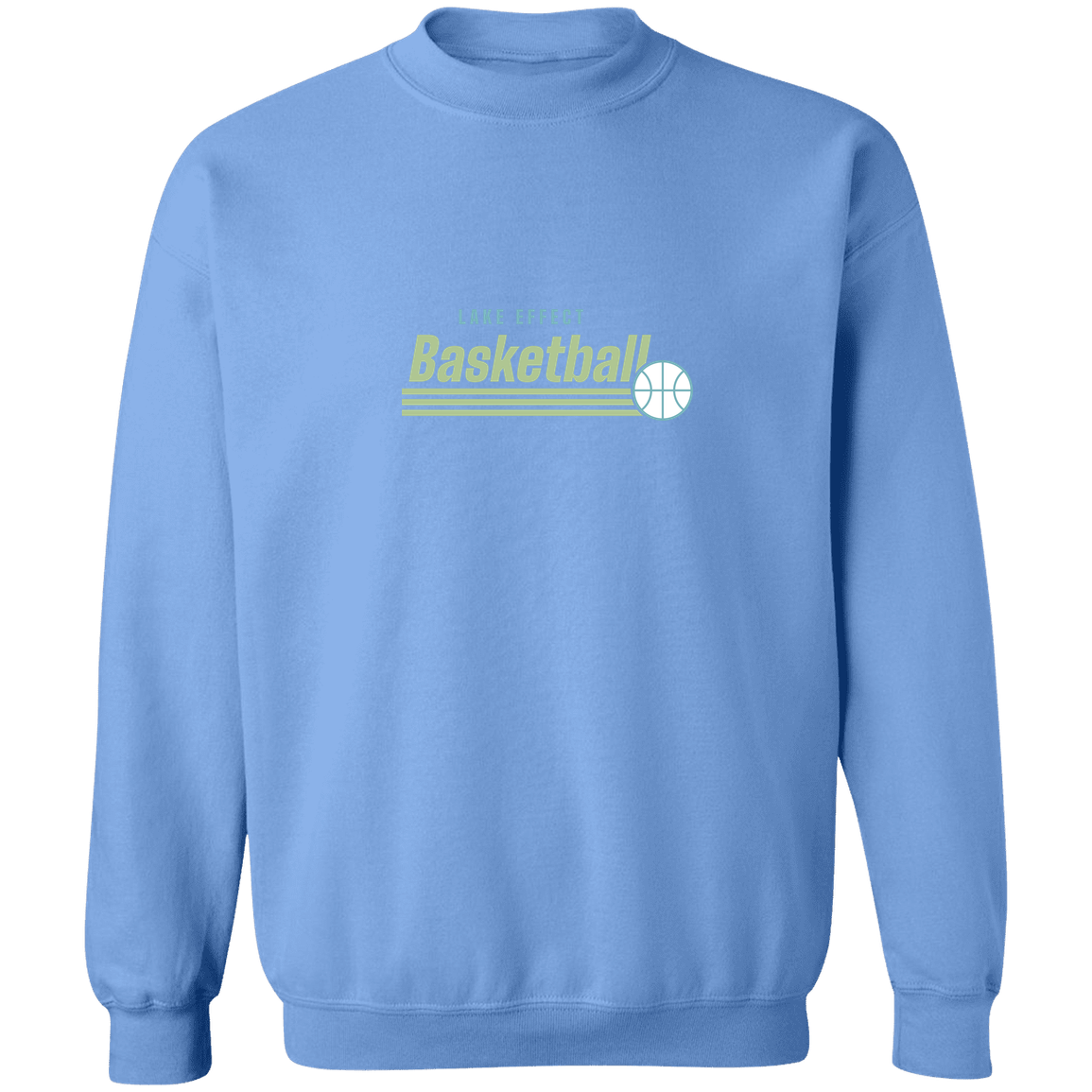 lake-effect-legends-retro-stripes-gildan-crewneck-pullover-sweatshirt — Carolina Blue — Front — source sha256 ef92a99ff38acca6103aa299959aa9af48d13f8c5794421b39d314afe53702bc — Color position 7