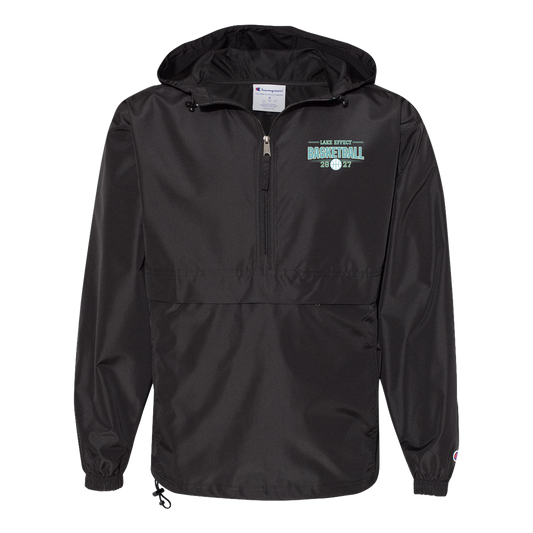 lake-effect-legends-vintage-hardwood-champion-unisex-packable-anorak-jacket — Black — Front — source sha256 becd8f1e9c96a6d42936df3bec621f0d365cad97824670544f3ce980aa7e817f — Color position 1