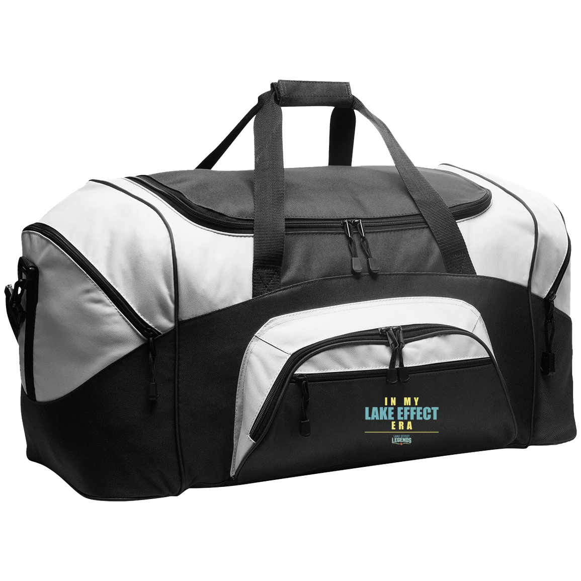 lake-effect-legends-legend-era-port-company-sport-duffel Black/Gray