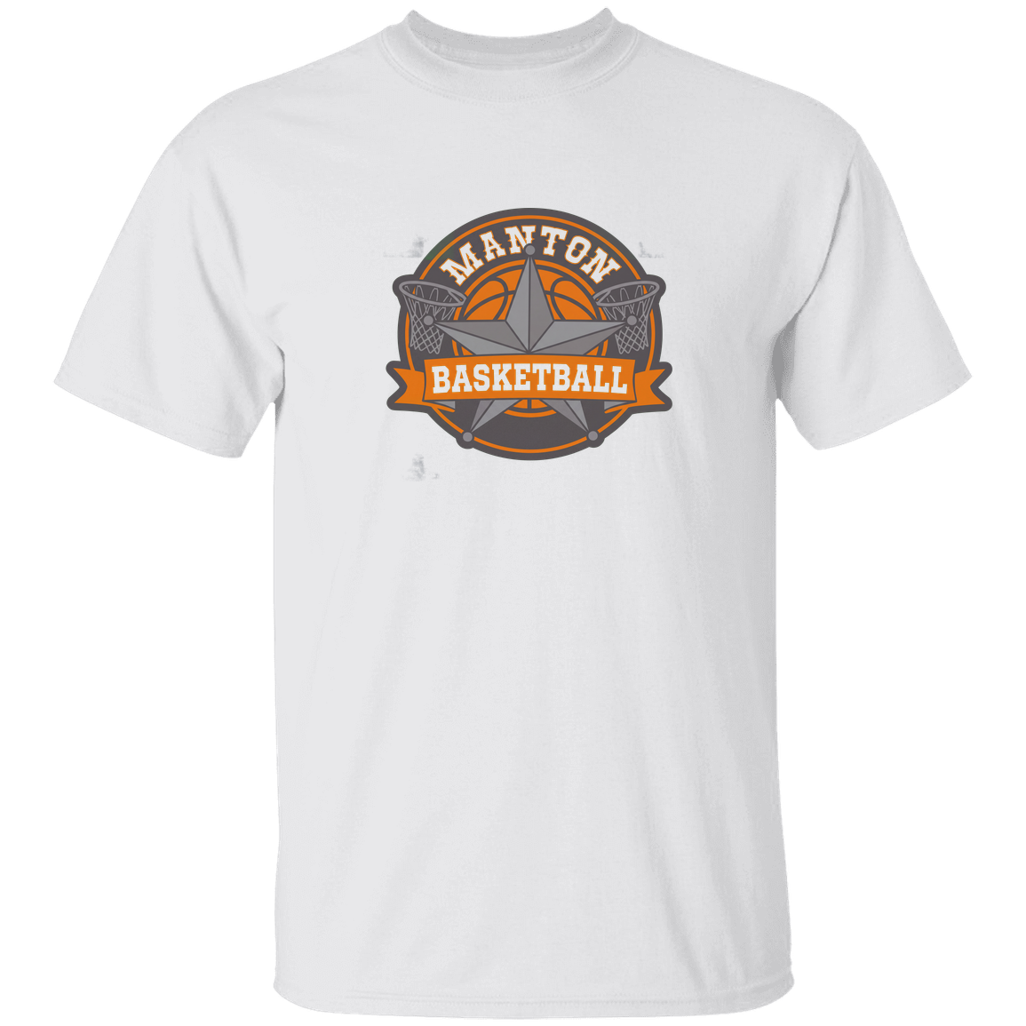 manton-bold-mascot-gildan-5-3-oz-t-shirt — White — Front — source sha256 c204ce19c61a910f7a09dcf972a83389e373447989fd4880aed631ea37c7a7ba — Color position 1