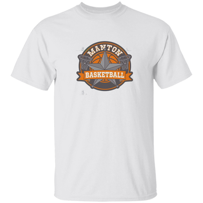 manton-bold-mascot-gildan-5-3-oz-t-shirt — White — Front — source sha256 c204ce19c61a910f7a09dcf972a83389e373447989fd4880aed631ea37c7a7ba — Color position 1