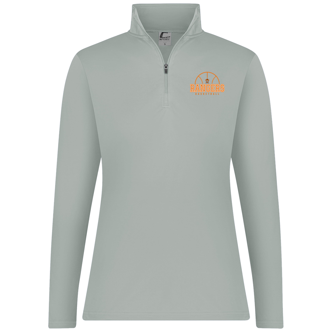 manton-elementary-ball-dome-c2-womens-1-4-zip-pullover — Silver — Front — source sha256 0ccfc66f022ef80dc6c05ed8362dd09b0f5f610176ca7feaf3b9c27eab63f4d6 — Color position 2