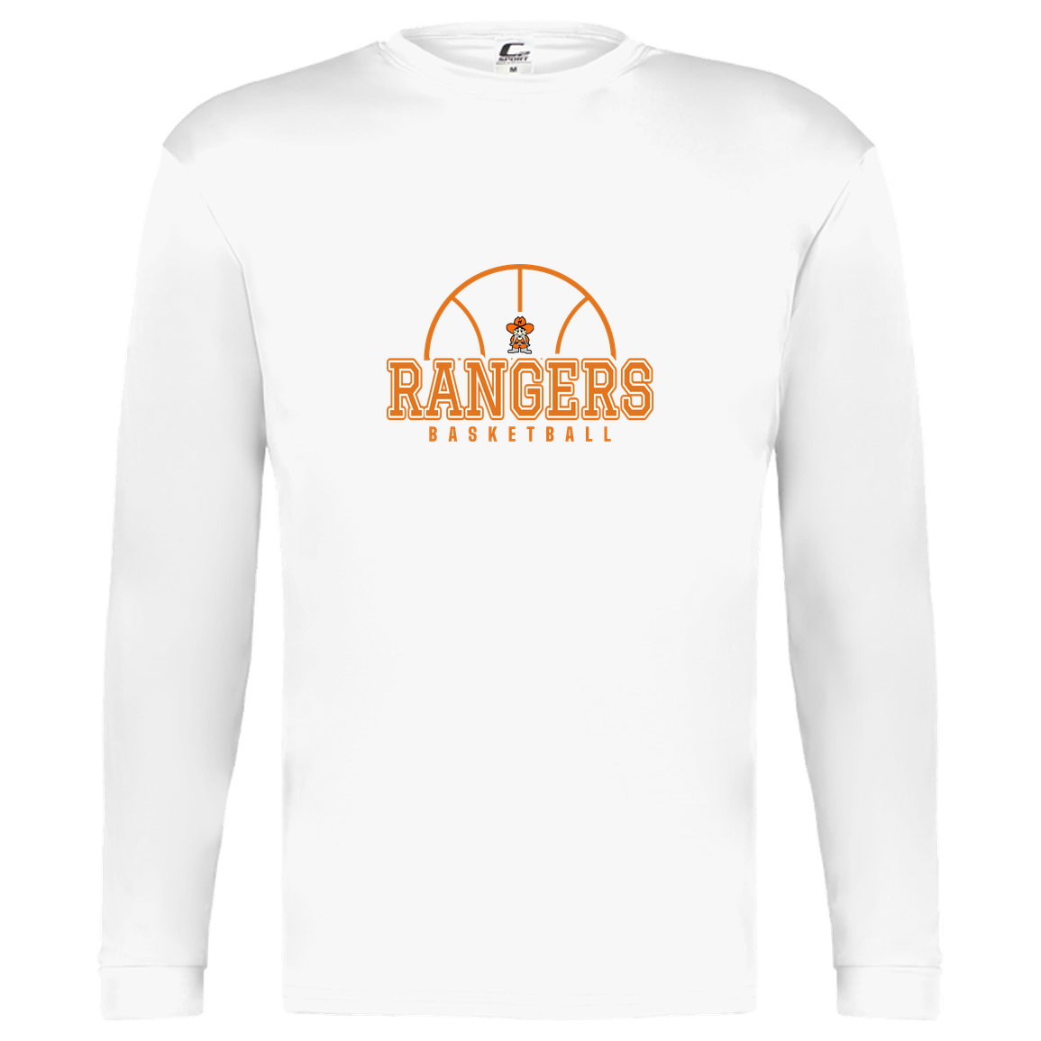 manton-elementary-ball-dome-c2-kids-performance-long-sleeve-tee — White — Front — source sha256 320bfae80ae62c739b0b3508460054e401501d0545b476234800613054d0d79c — Color position 4