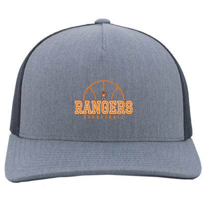 manton-elementary-ball-dome-pacific-headwear-5-panel-trucker-snapback-cap — Heather Grey/Light Charcoal — Front — source sha256 3a2d8746737f83a3207188c894eacce69080a9a3afe974334bfbbd5f7891ba8e — Color position 2