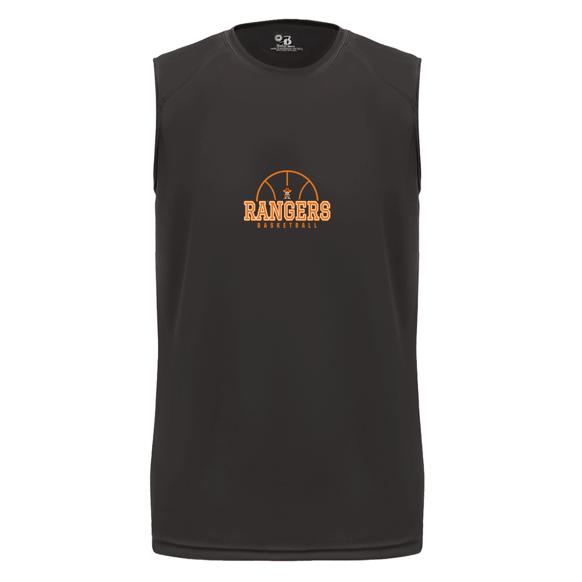 manton-elementary-ball-dome-badger-b-core-sleeveless-performance-tee — Black — Front — source sha256 4b9ae6892d94419e65e6801d302646cee58517400addf74e5788fcbb35abe0d9 — Color position 1