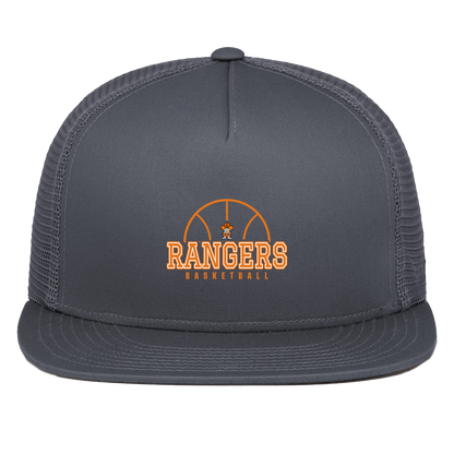 manton-elementary-ball-dome-pacific-headwear-d-series-5-panel-trucker-snapback-cap — Graphite — Front — source sha256 54464f9cefbe574e49a57589c1844e250fc1cbe832a5dd70190db93334c2fca8 — Color position 3