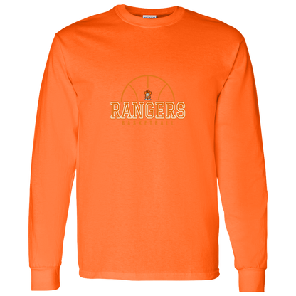 manton-elementary-ball-dome-gildan-ls-t-shirt-5-3-oz — Safety Orange — Front — source sha256 6211926338f2329123ccabe075267520c2d01c49ba3299733183fe3e8d4ca52b — Color position 6
