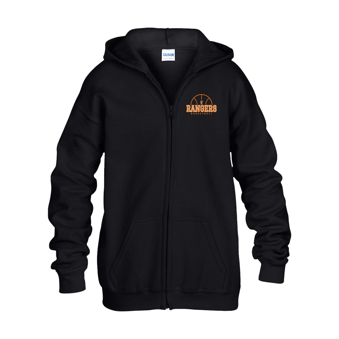 manton-elementary-ball-dome-gildan-kids-heavy-blend-full-zip-hoodie — Black — Front — source sha256 6af76ac466fd5f74ce594cca1cf9cbe66865d511468ef6d128795a2c14a97990 — Color position 1