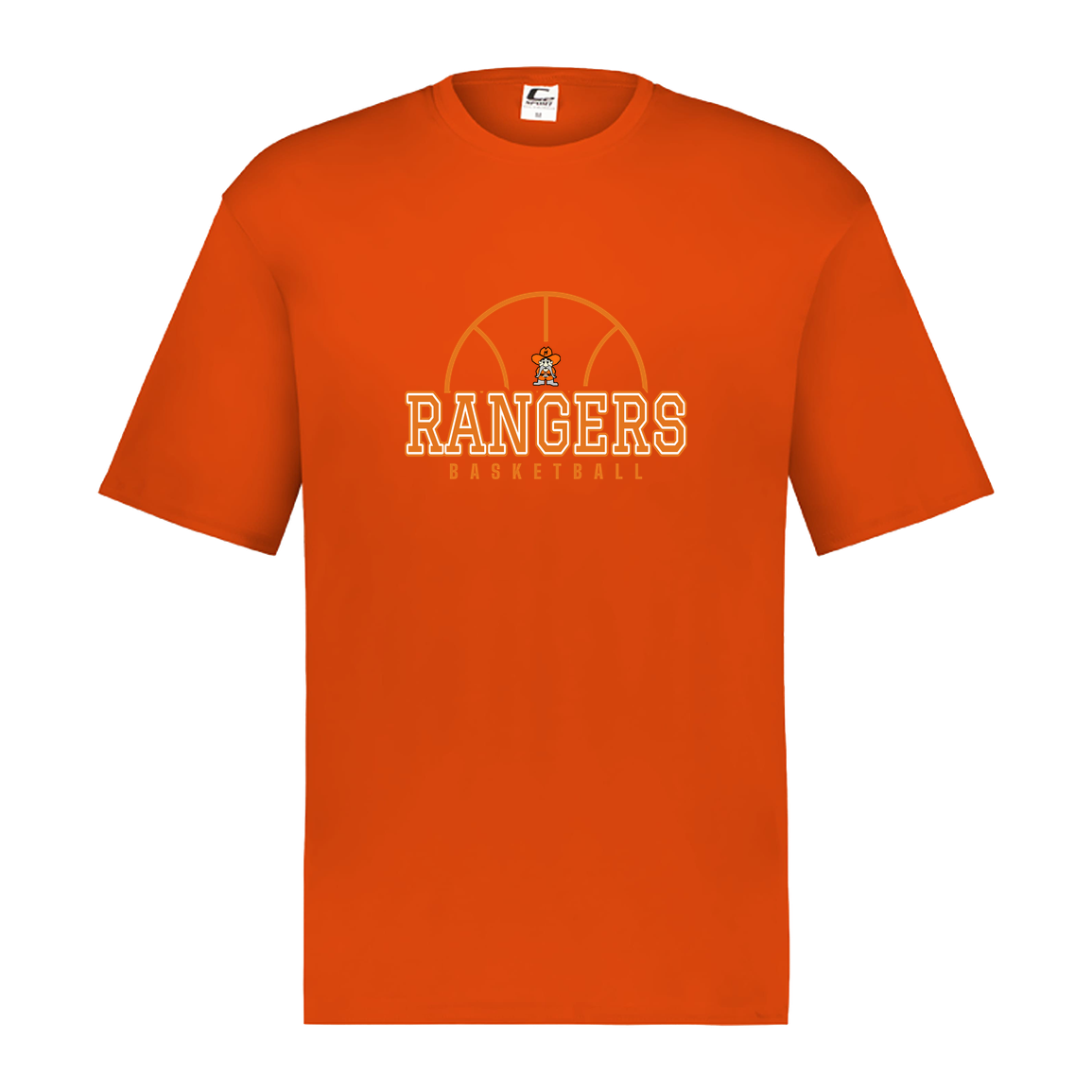 manton-elementary-ball-dome-c2-kids-performance-short-sleeve-tee — Orange — Front — source sha256 79caaa1f2bb6c332f79ea65a88e41596e71fc7b33edde8ccd9cedd6c20e63564 — Color position 5