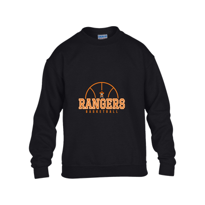manton-elementary-ball-dome-gildan-kids-heavy-blend-fleece-crew — Black — Front — source sha256 7ec832b3dadbbb2ad09c54c6907d07eedce675dd14e45168f3d21383aafe67b6 — Color position 1