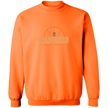 manton-elementary-ball-dome-gildan-crewneck-pullover-sweatshirt — Safety Orange — Front — source sha256 82706640410628028759e64ade2f10ef53ea9de9e2efc97e0784c29b539872ac — Color position 7