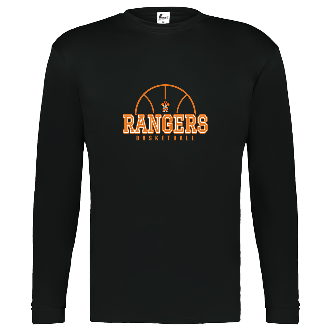 manton-elementary-ball-dome-c2-kids-performance-long-sleeve-tee — Black — Front — source sha256 82a4b756c81c7619dd3b8527dcd7bb693514c015b7ac8f17ac416d6911690981 — Color position 1