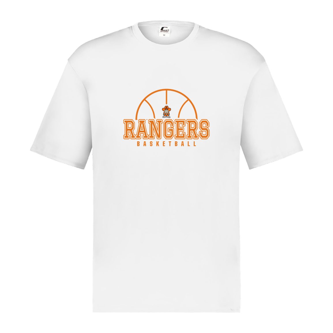manton-elementary-ball-dome-c2-kids-performance-short-sleeve-tee — White — Front — source sha256 98a6e193ddb4975578b5a25d08ce39c3249978442a6645b14b889a446667ed80 — Color position 1