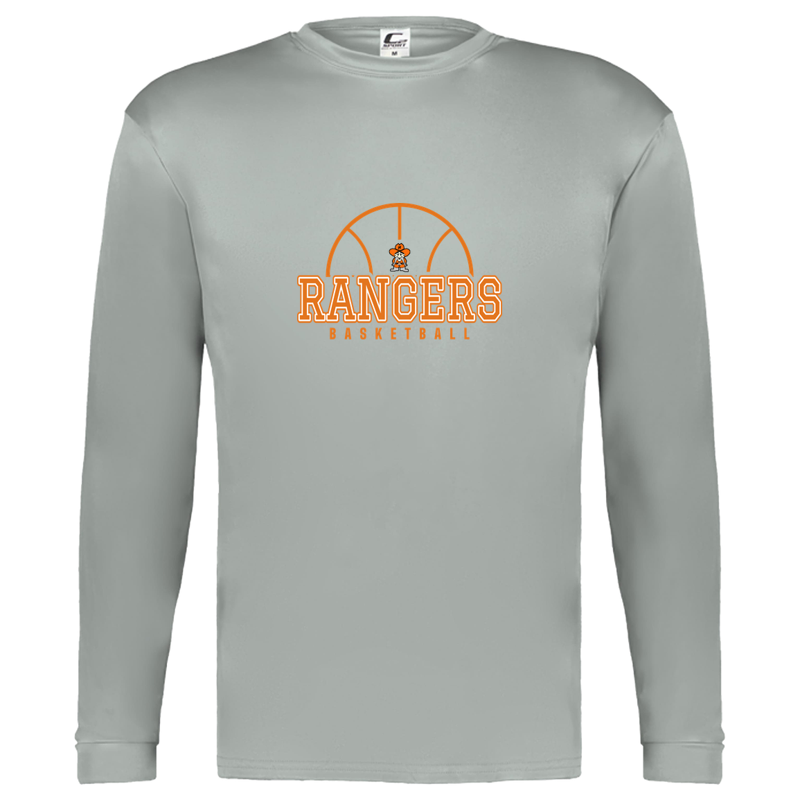 manton-elementary-ball-dome-c2-kids-performance-long-sleeve-tee — Silver — Front — source sha256 c0e5c35f777c03a4195cd942d61cdc21039f54fe59c13a444fdf988b843127de — Color position 3
