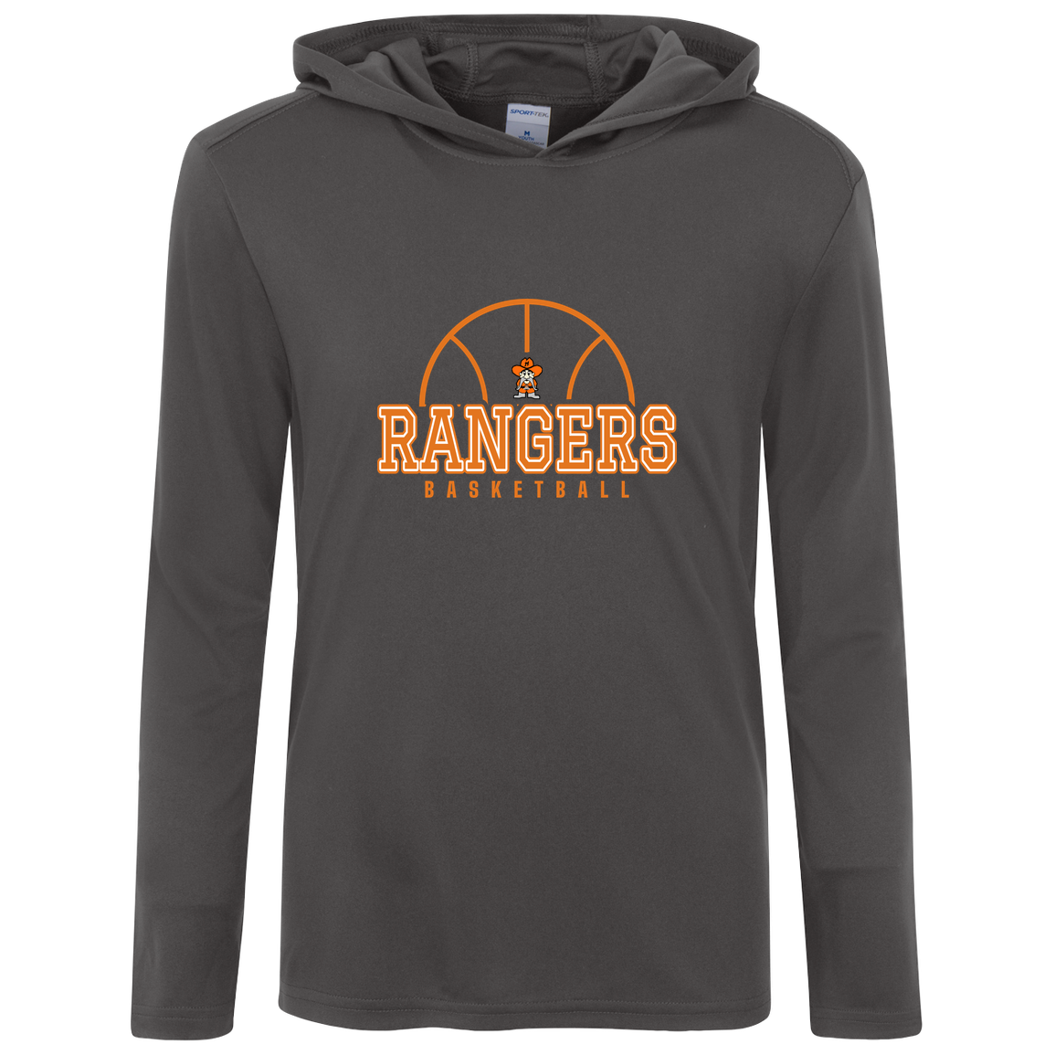 manton-elementary-ball-dome-sport-tek-kids-competitor-hooded-pullover — Iron Grey — Front — source sha256 c916430cdec9e1e3fd16548ba9bbf8ae1a92f265dac071106ffea869fe033093 — Color position 3