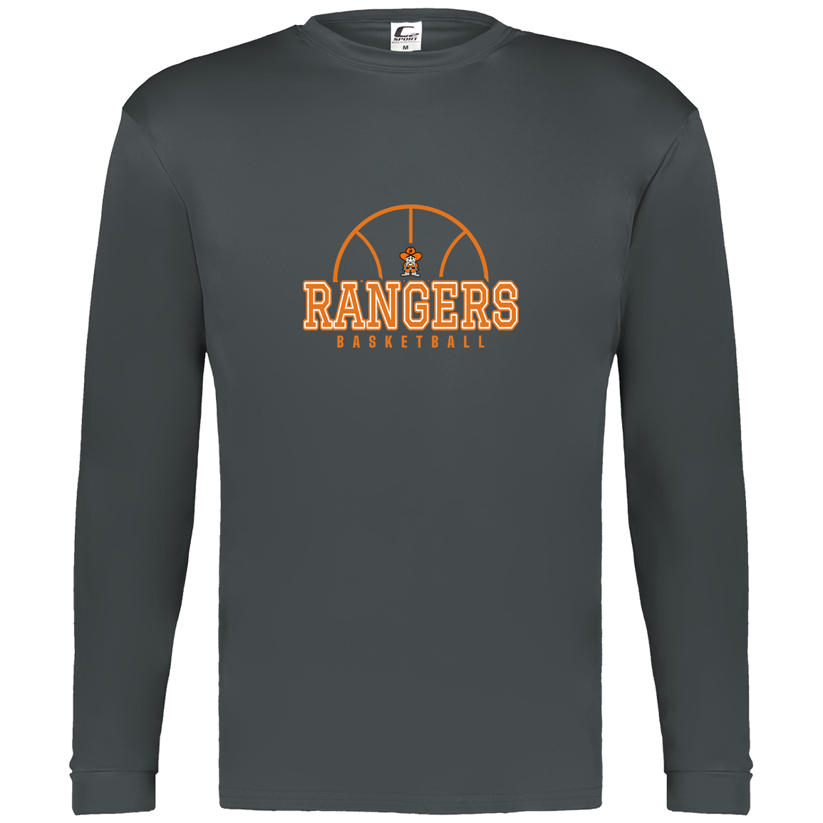manton-elementary-ball-dome-c2-mens-performance-long-sleeve-tee — Graphite — Front — source sha256 d4823427106e4c402bcdca5a734062608f084d65db4ac5ec5028189fb2b2e4ff — Color position 2