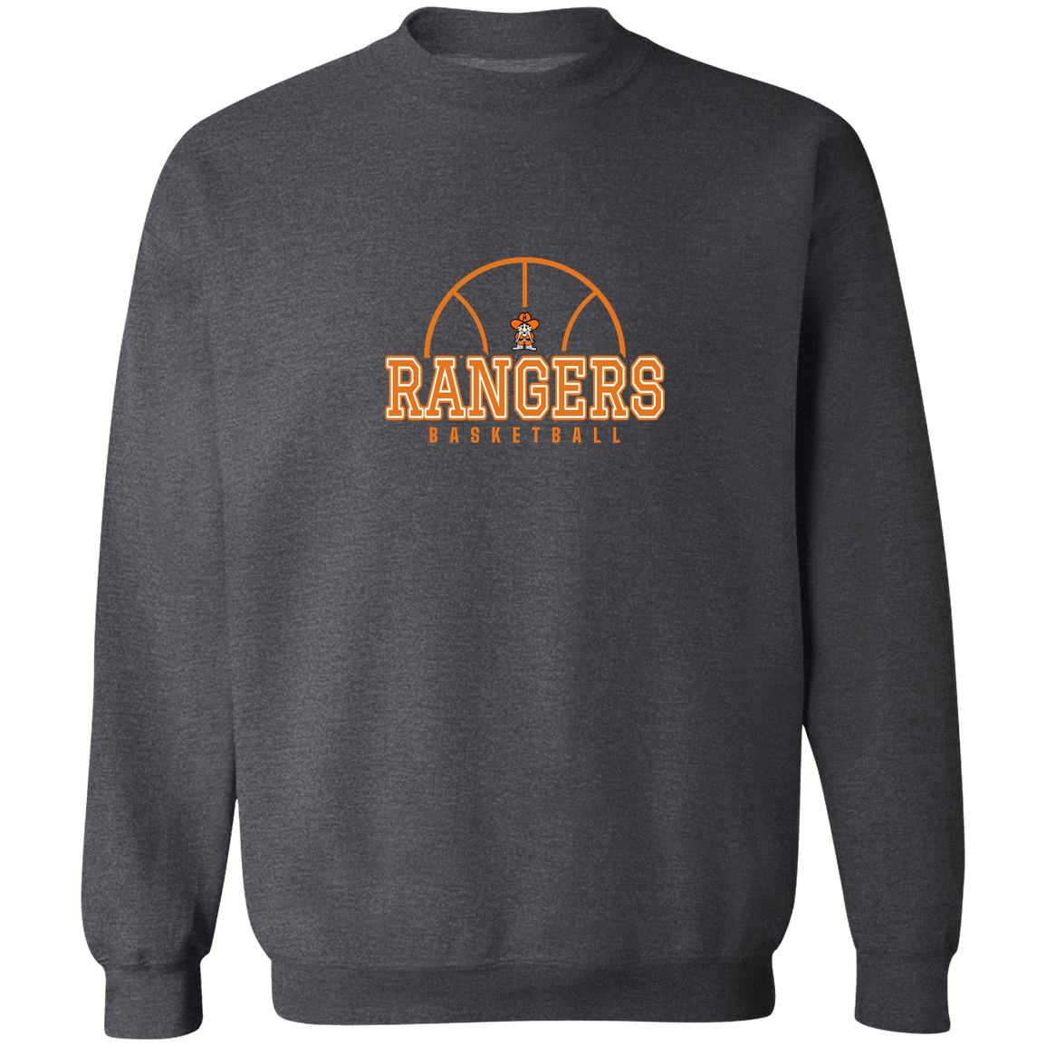manton-elementary-ball-dome-gildan-crewneck-pullover-sweatshirt — Dark Heather — Front — source sha256 e07dea35f6ef95b8a22df27c168ac304b69ecff634eafce10248a599f79febf9 — Color position 6