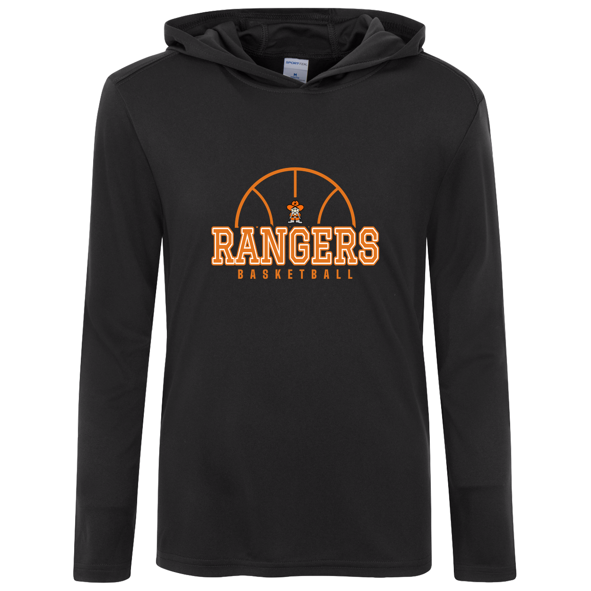 manton-elementary-ball-dome-sport-tek-kids-competitor-hooded-pullover — Black — Front — source sha256 f4a00860561380cb275953d1a82bec25aabc16847bc6865a71ae135cbbc15670 — Color position 1