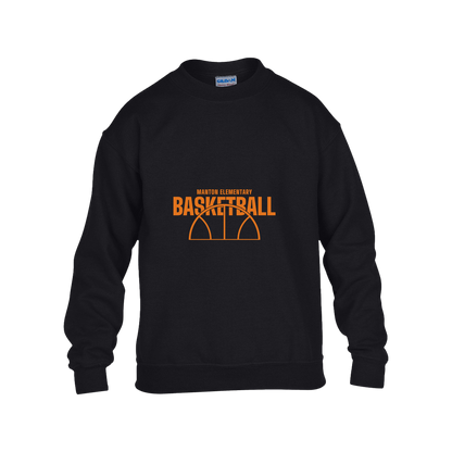 manton-hoop-horizon-gildan-kids-heavy-blend-fleece-crew — Black — Front — source sha256 24a69f80643a1851e296af427ea0294feadb4cb594fa38ef80e1d33040e9faf4 — Color position 1