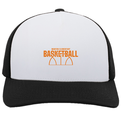 manton-hoop-horizon-pacific-headwear-5-panel-trucker-snapback-cap — White/Black — Front — source sha256 25eec90c6d58e91dee1284a41ecb0945ee9db07c279ab7b1fdcf3243fb1b0dc3 — Color position 5