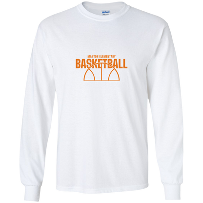 manton-hoop-horizon-gildan-youth-ls-t-shirt — White — Front — source sha256 3945ceb25b530eca1e1ba8bbb76fdae343c4cf5d7ad7cf79e8d0a2eee491c95b — Color position 2