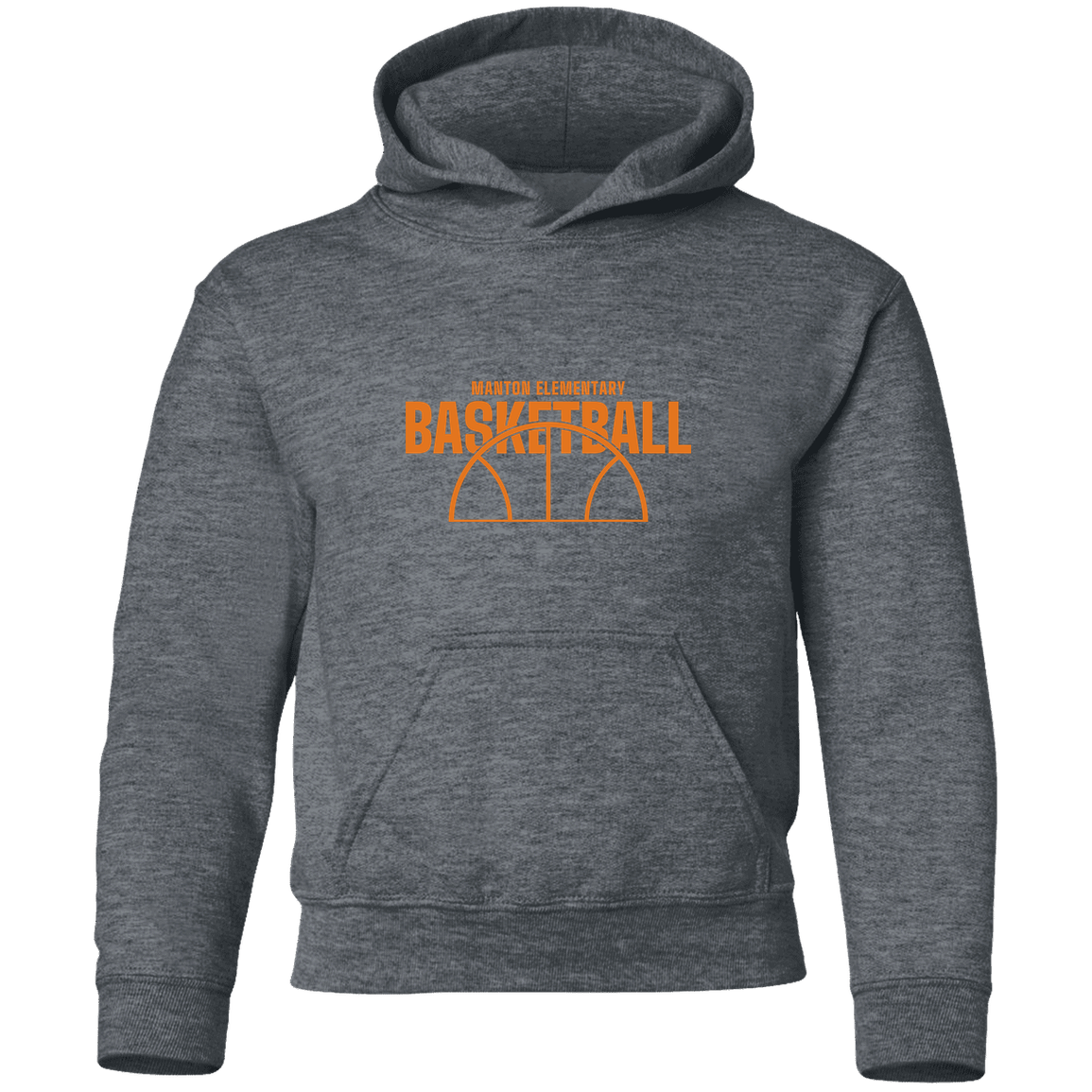 manton-hoop-horizon-gildan-youth-pullover-hoodie — Dark Heather — Front — source sha256 3ab9e24648705cb118c3cbe8bba9a3162d05107c002df70e8f1f215c596000ec — Color position 4
