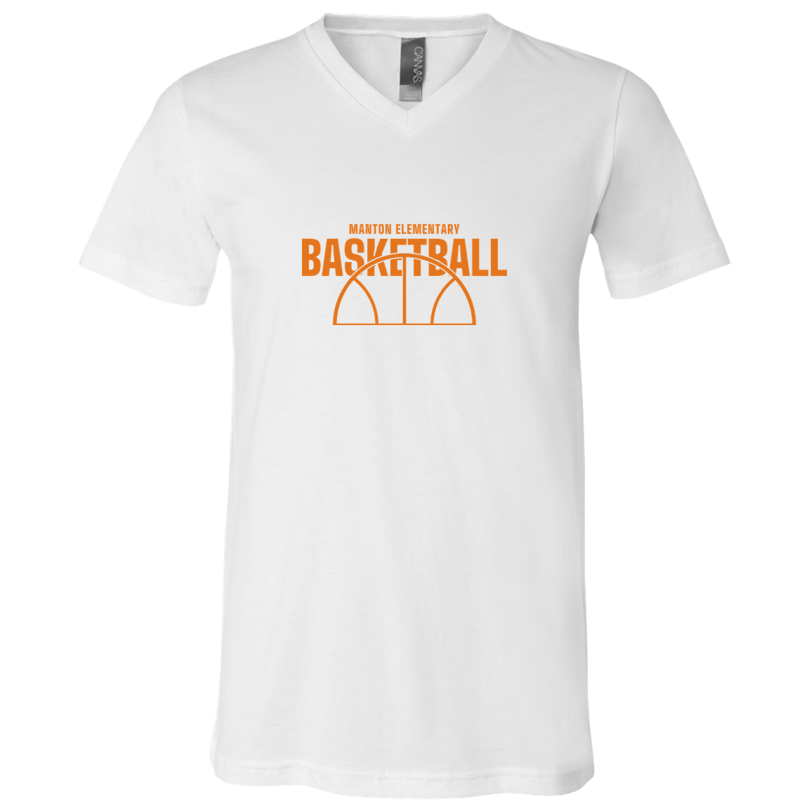 manton-hoop-horizon-bella-canvas-unisex-jersey-ss-v-neck-t-shirt — White — Front — source sha256 435c39e9b1bb991a7d5790c61f65a9230c66f10f5b263460827160de06702c6c — Color position 1