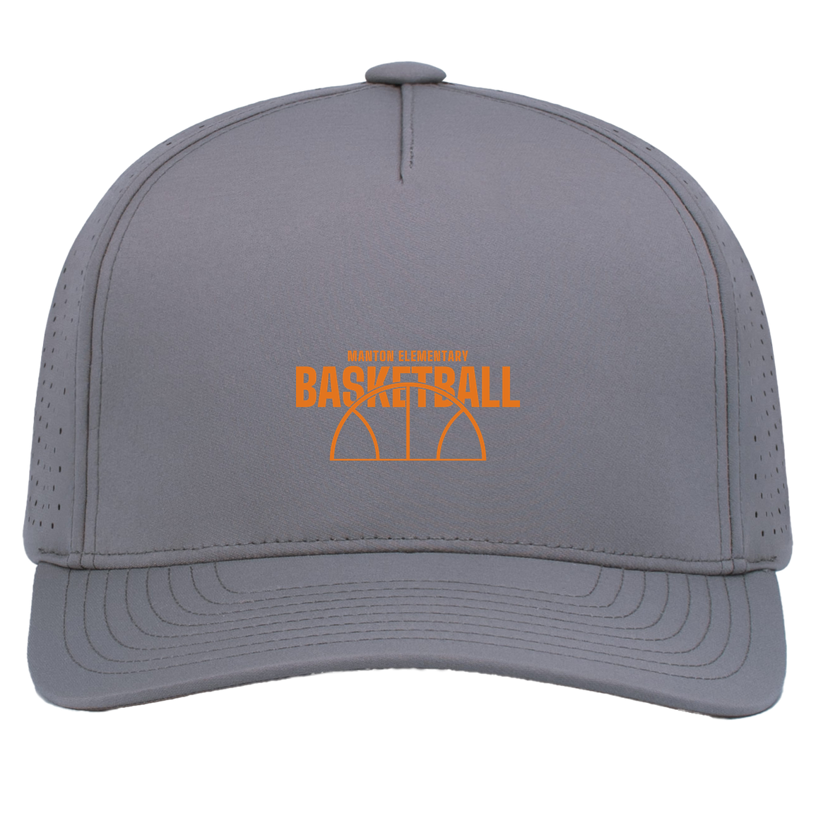 manton-hoop-horizon-pacific-headwear-weekender-perforated-snapback-cap — Graphite — Front — source sha256 5111927f80c45972146a8b055eb9d7426b7a6686937a9e453204d51223bbacdb — Color position 4