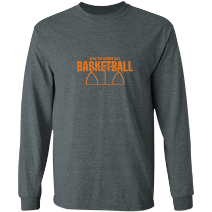 manton-hoop-horizon-gildan-ls-t-shirt-5-3-oz — Dark Heather — Front — source sha256 51c5d40a07d3dc87a765814b0cca351862e964a6a3c38d9d6fa63b84a1bcf8c1 — Color position 2