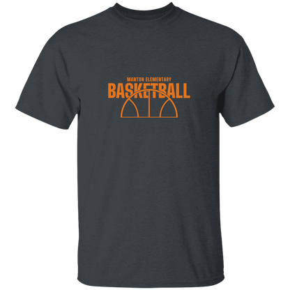 manton-hoop-horizon-gildan-youth-5-3-oz-100-cotton-t-shirt — Dark Heather — Front — source sha256 840d8c9e6fb8343a1cc5df6287dbcef641f52a22dc87659c467d612dce6bce35 — Color position 4