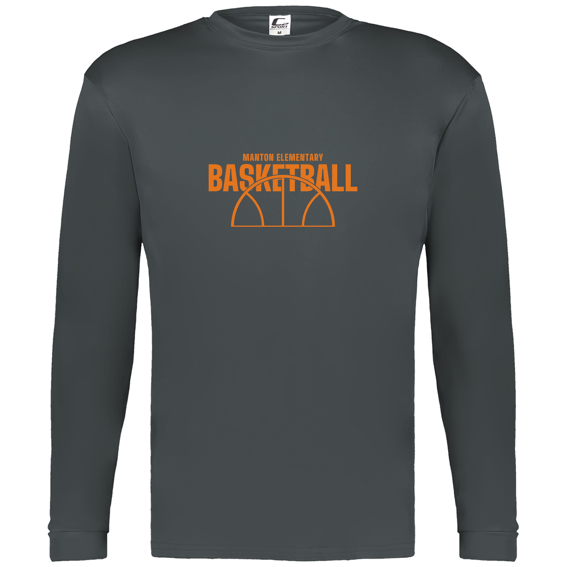 manton-hoop-horizon-c2-mens-performance-long-sleeve-tee — Graphite — Front — source sha256 8f05b443264181bdcec71738704d8498ff319fa2526c3c3ca1a9361da5c2637a — Color position 2