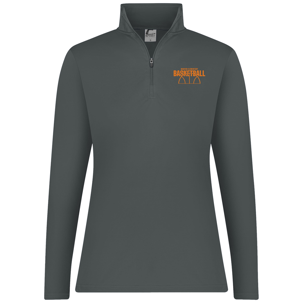manton-hoop-horizon-c2-womens-1-4-zip-pullover — Graphite — Front — source sha256 9b5d078318d1778847aeac6454539dd0909ac2fea98dba70339f1ea7f594f26c — Color position 4