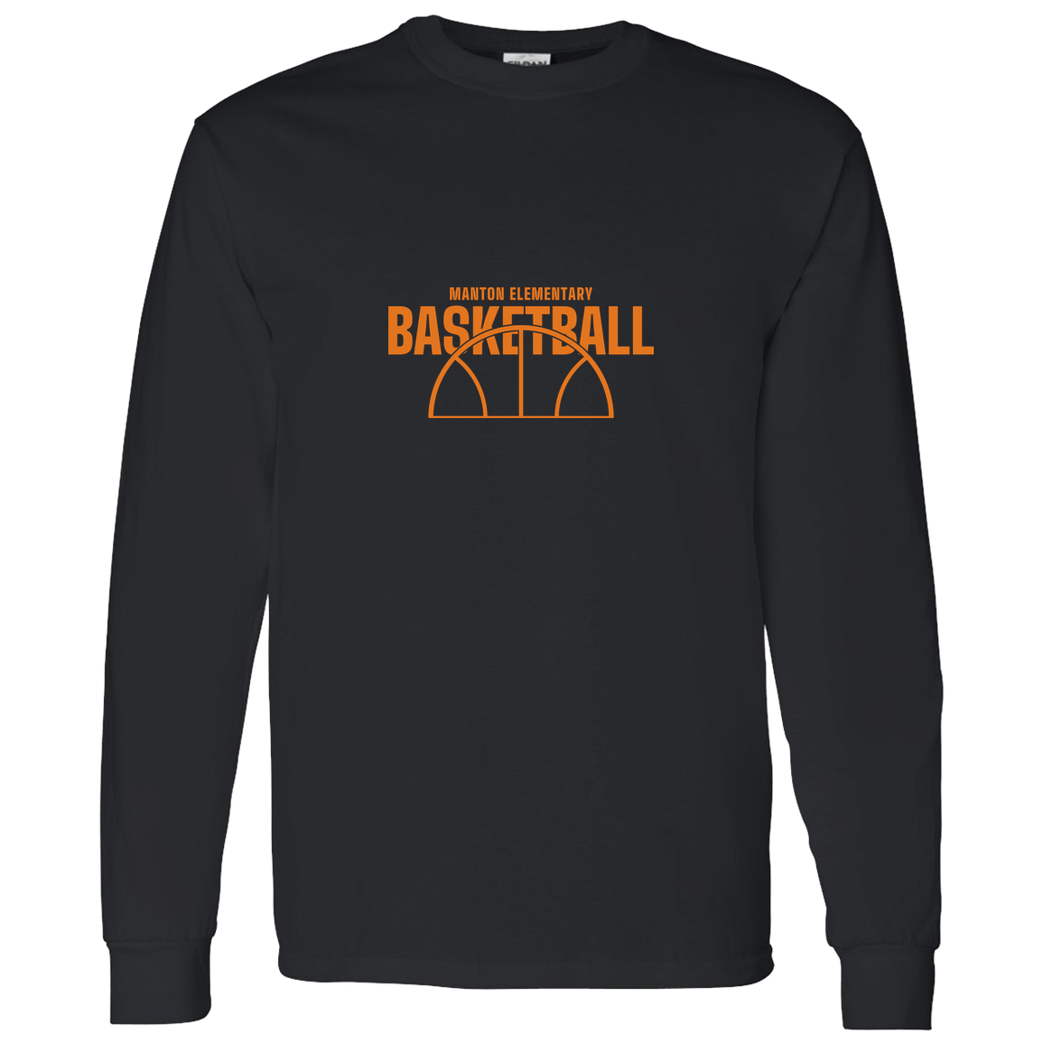 manton-hoop-horizon-gildan-ls-t-shirt-5-3-oz — Black — Front — source sha256 beb5617932c7e859180a929adc99063e146fd3afe1162560d4c19ab07e376926 — Color position 4