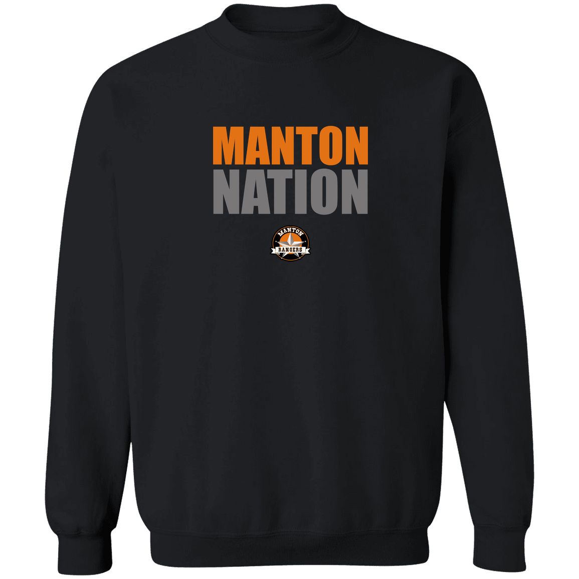 manton-nation-stack-gildan-crewneck-pullover-sweatshirt — Black — Front — source sha256 149797d643c666c4e3bf4fe91c2df4f614033f1d5d45161ee61e8b673208f2c2 — Color position 2