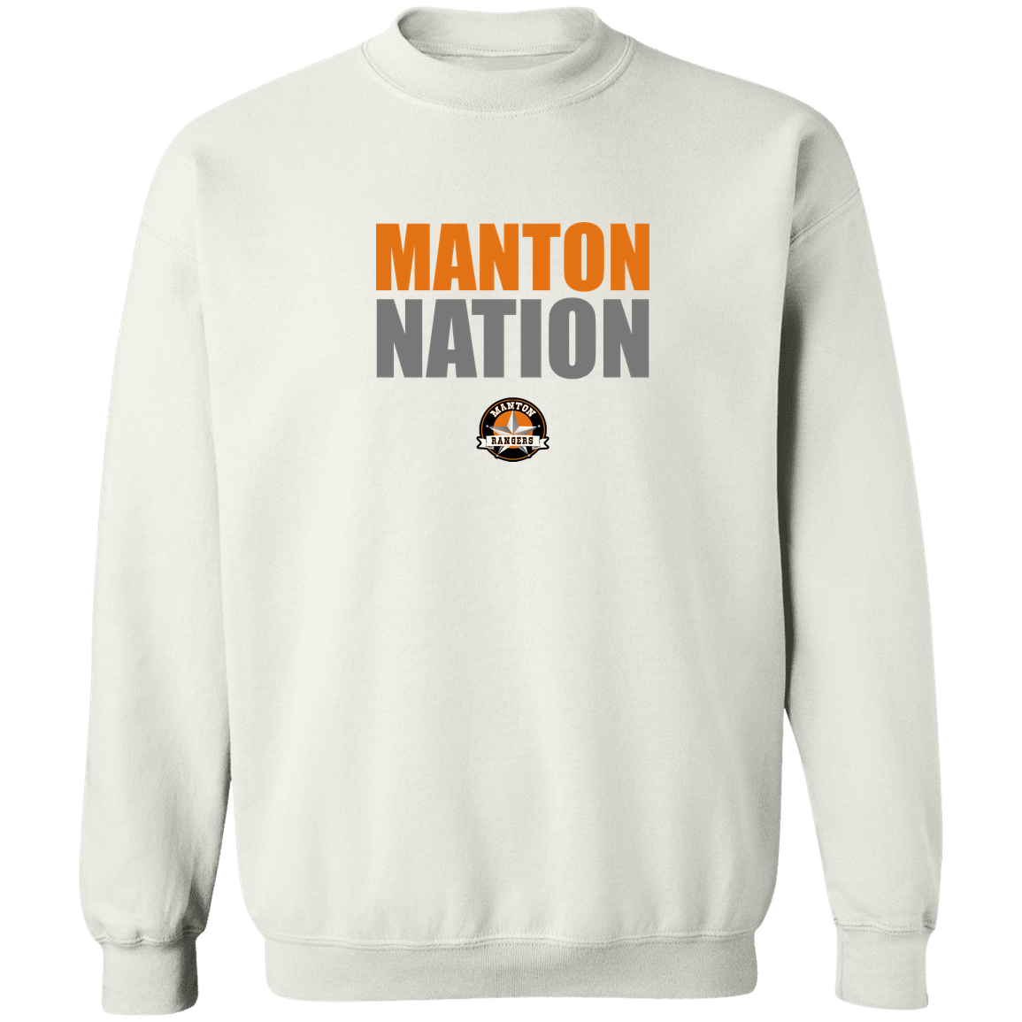 manton-nation-stack-gildan-crewneck-pullover-sweatshirt — White — Front — source sha256 400daa9e6ec5bbd0103c06dcfcbb467dd8bb99d2eedf0808bee14e6825d8c299 — Color position 1