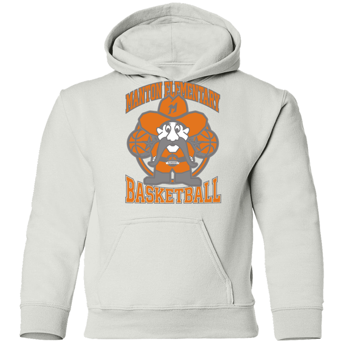 manton-ranger-mascot-hoops-gildan-youth-pullover-hoodie — White — Front — source sha256 011a200399261063561816f08a08e68cb25b36a86df699baf59d27157ea090be — Color position 2