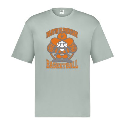 manton-ranger-mascot-hoops-c2-mens-performance-short-sleeve-tee — Silver — Front — source sha256 08b08597c66683352c3510540634df7bc5502d82a799c5041f99b250b171df84 — Color position 3