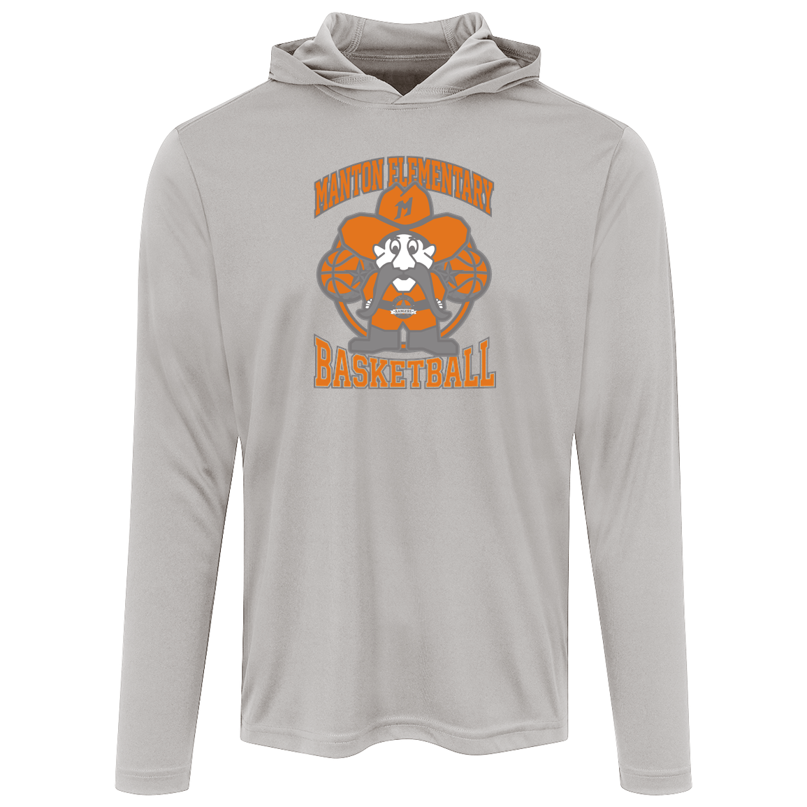manton-ranger-mascot-hoops-sport-tek-mens-competitor-hooded-tee — Silver — Front — source sha256 2dadda1baf73e2c37a19234a87ba418bd989dab3a95e9bd08a9c2f6263ff2067 — Color position 3