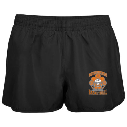 manton-ranger-mascot-hoops-augusta-ladies-wayfarer-running-shorts — Black — Front — source sha256 43d782042b6f4595e9e36cca0d409cfc398d1a7abeaa1158682bd22f80776e23 — Color position 1