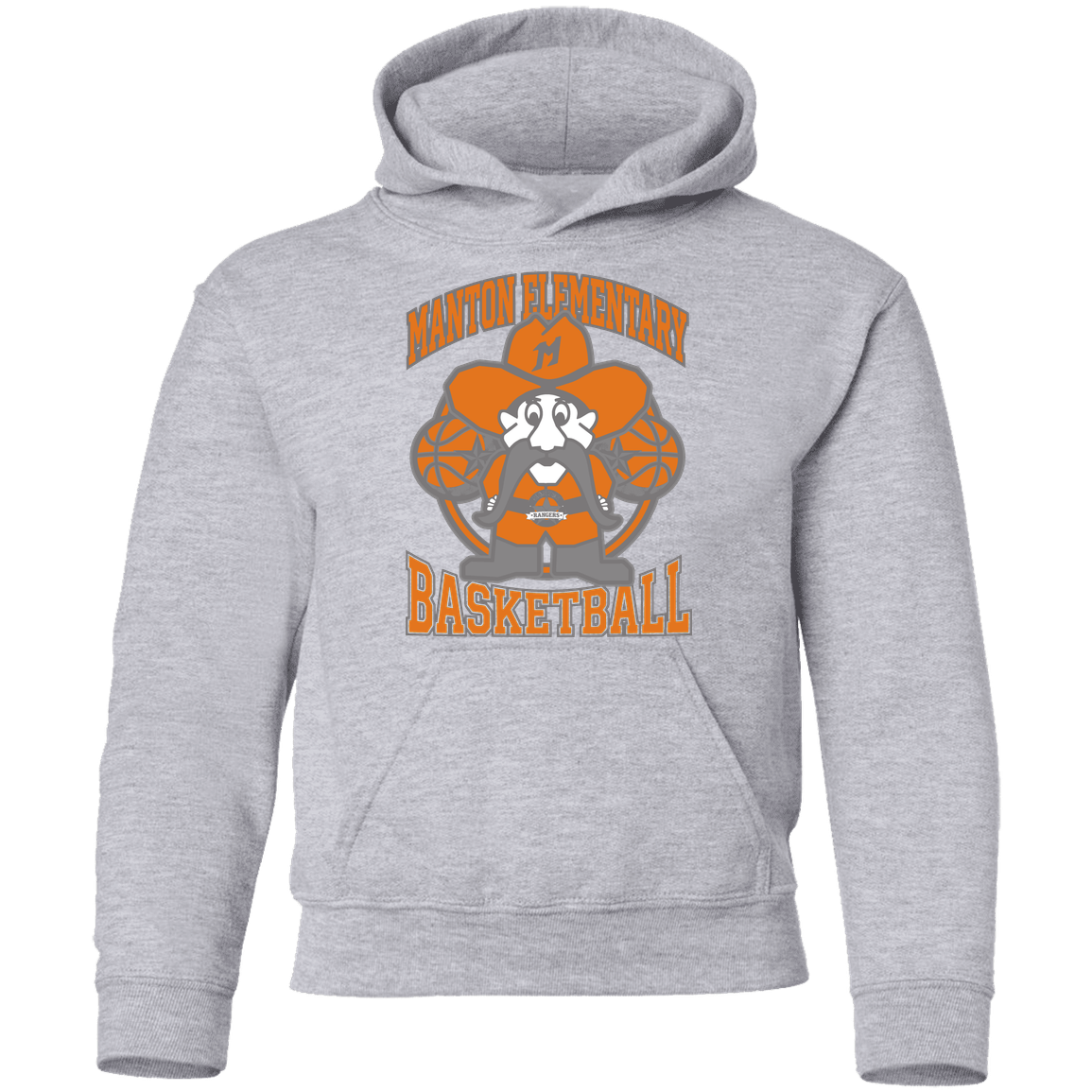 manton-ranger-mascot-hoops-gildan-youth-pullover-hoodie — Sport Grey — Front — source sha256 52fb93ecc5f81d7eeea6415f9b2ae84417abe4dd5a81bf245bdbbfedcc00f979 — Color position 1