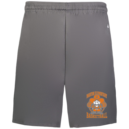 manton-ranger-mascot-hoops-badger-adult-b-core-7-inch-short-with-pockets — Graphite — Front — source sha256 5ba83a2cb9cfee58be97f2bbbba85e24bbbcd78652bd5429041c4596bb28c9c7 — Color position 2