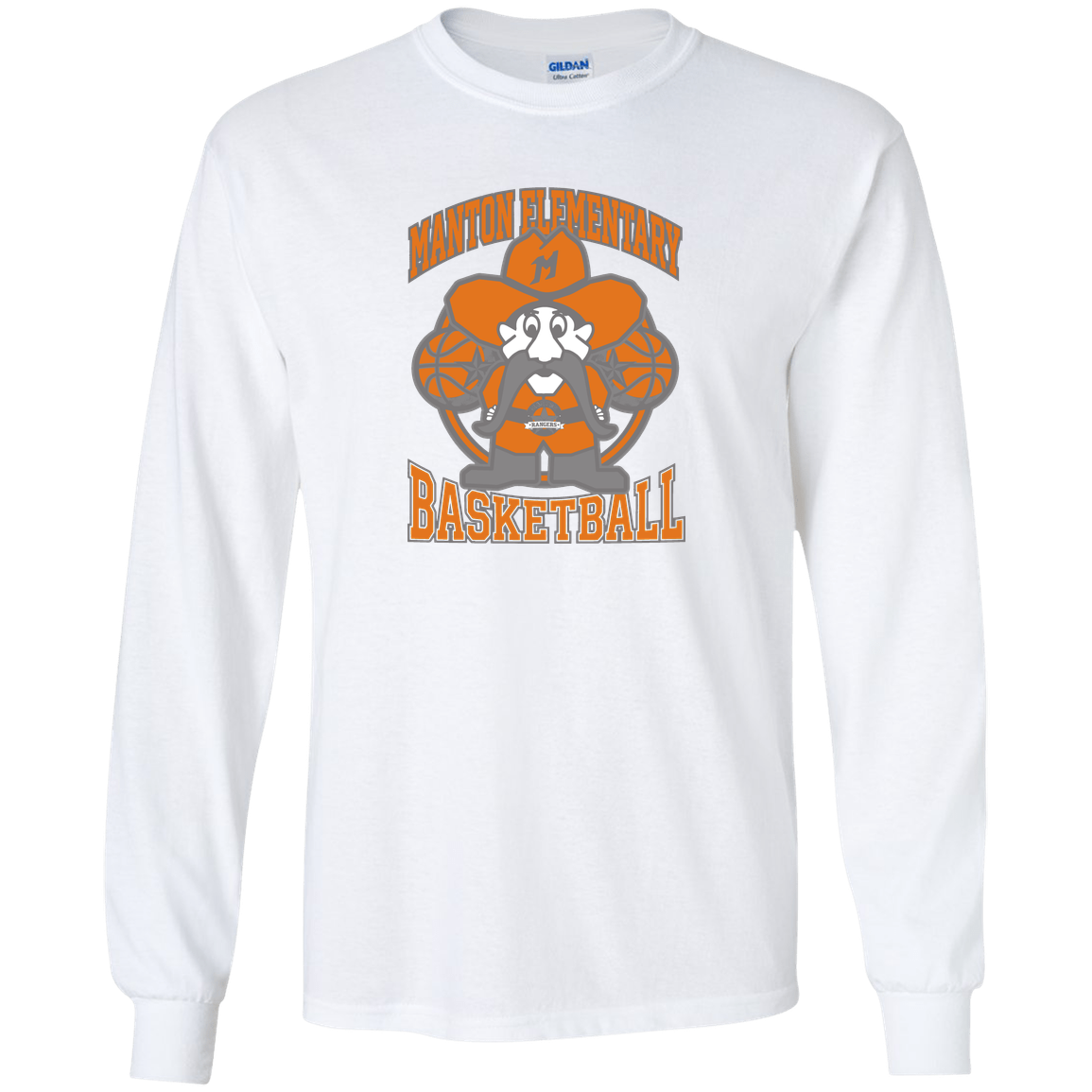 manton-ranger-mascot-hoops-gildan-youth-ls-t-shirt — White — Front — source sha256 6a8a8395afc521de7eff55f38a2116be6cf498a815b189026a2a6c2902b9c1c7 — Color position 2