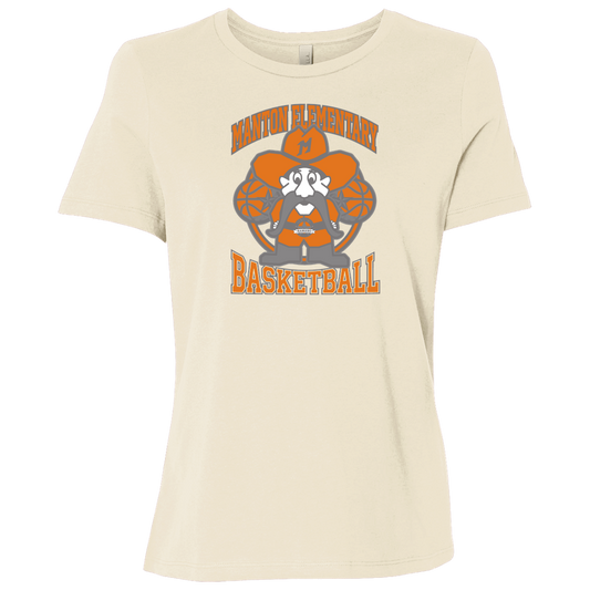manton-ranger-mascot-hoops-bella-canvas-ladies-relaxed-jersey-short-sleeve-t-shirt — Natural — Front — source sha256 7a6ffc48479005d60e67c7d891a58d5f5b990f8dd93ff47c1541744ee977d577 — Color position 1
