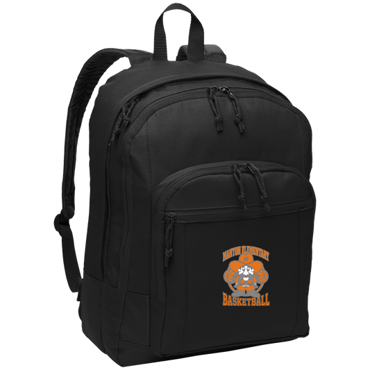 manton-ranger-mascot-hoops-port-authority-basic-backpack — Black — Front — source sha256 822e3463b6f6a09537864ebb1f9fae16994ce52e0c1911f53baad78b1859a12d — Color position 1