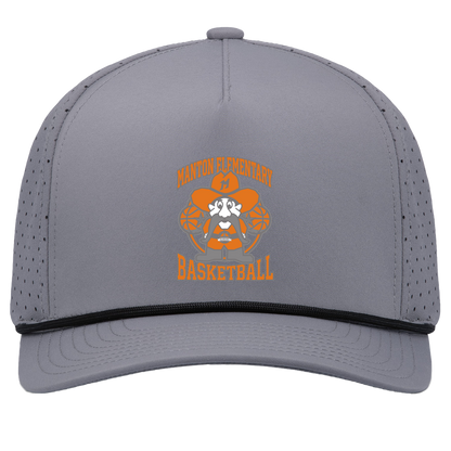 manton-ranger-mascot-hoops-pacific-headwear-weekender-perforated-snapback-cap — Graphite/Black — Front — source sha256 90c82103a4f68a47f3e2eb0668dcc8f6d48f86d6816985dc122f6cb923c1e5e6 — Color position 3