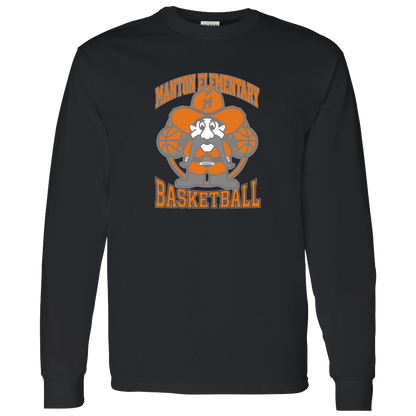manton-ranger-mascot-hoops-gildan-ls-t-shirt-5-3-oz — Black — Front — source sha256 944724e92e1ecf364c041e5ea93c43ba5d04252af1689bf021f2c61f2fbfb263 — Color position 4