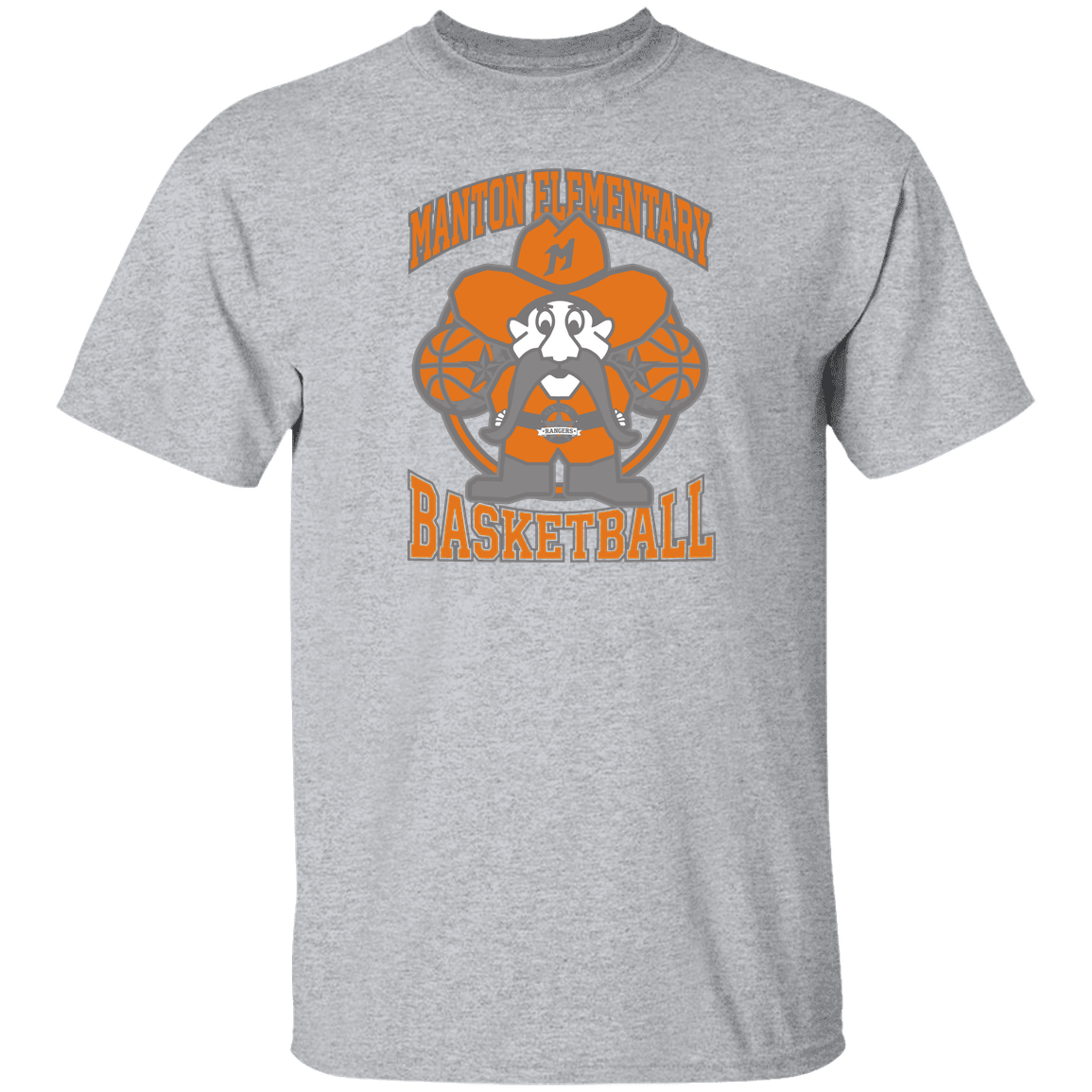 manton-ranger-mascot-hoops-gildan-youth-5-3-oz-100-cotton-t-shirt — Sport Grey — Front — source sha256 978823111a2b0d13d15594c12704027c9b56786f8ed9abb0812aff0be1aab839 — Color position 5