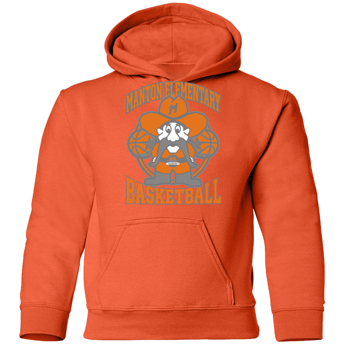 manton-ranger-mascot-hoops-gildan-youth-pullover-hoodie — Orange — Front — source sha256 c0b3e6a31ab83c7b58c5350e2f934c9d70ac8ce415c76e0c26ee14446b1bf1d7 — Color position 5